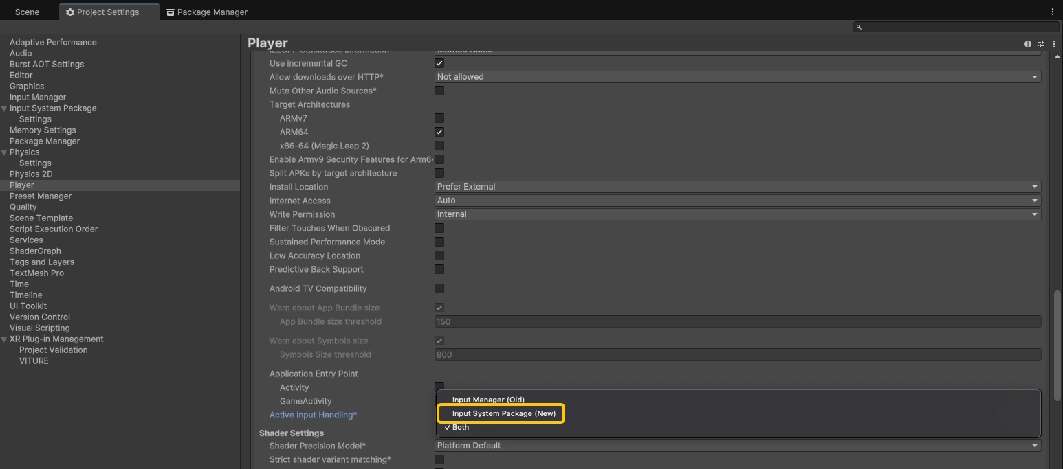active-input-handling