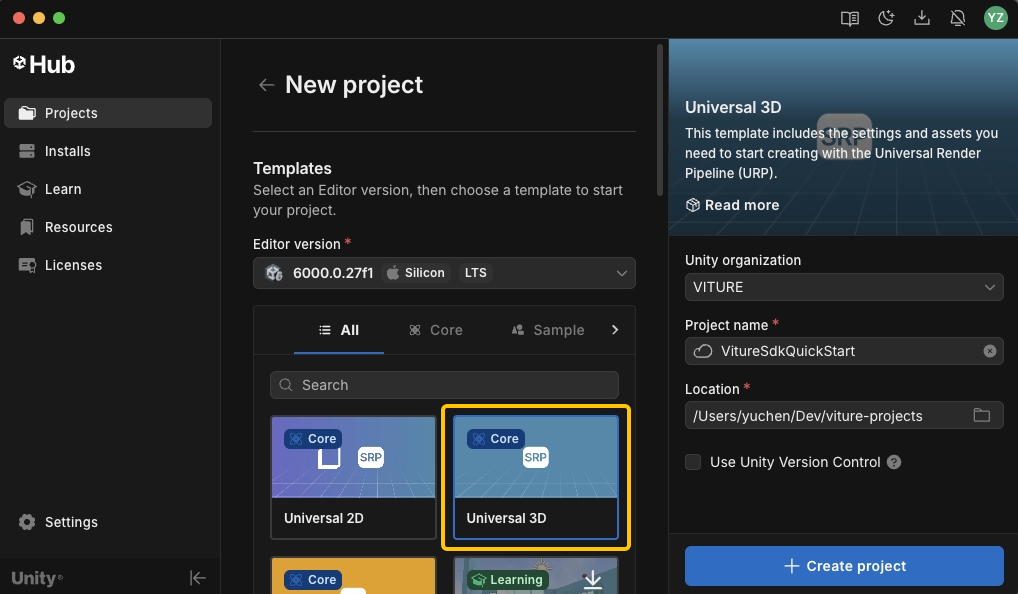create-project
